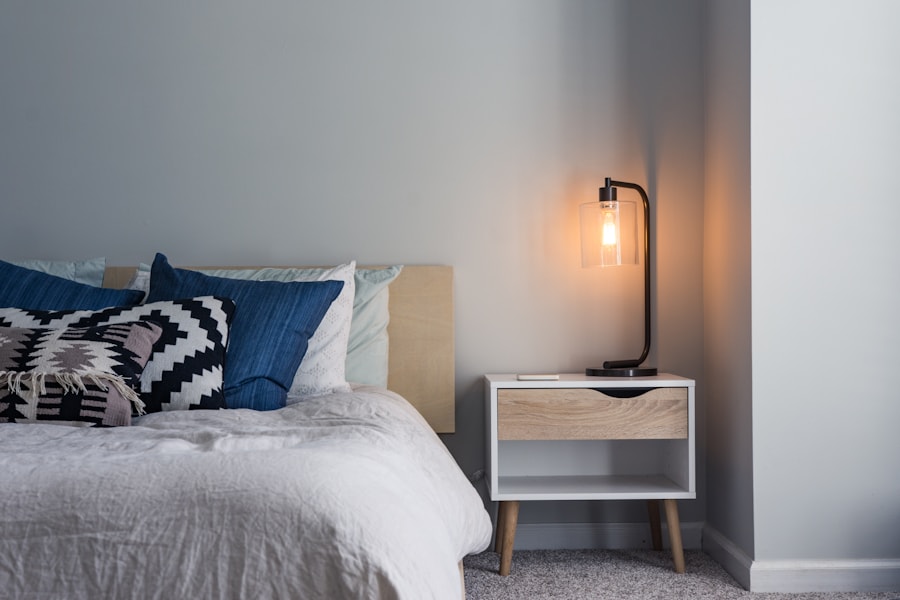 Clean, organized primary bedroom suite after residential cleaning service